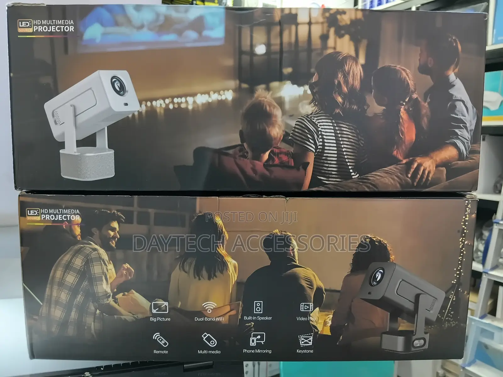 C360A Portable Projector – Android 13 Smart Home Cinema 1080P.