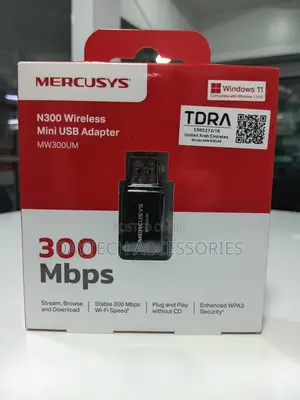 Mercusys Wi-Fi Adapter MW300UM N300 Wireless Mini USB Adapter