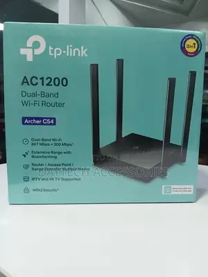 TP-Link Archer C54 AC1200 MU-MIMO Dual-Band WiFi Router.