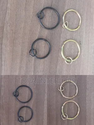Metal Drapery Rings or Curtain Runners