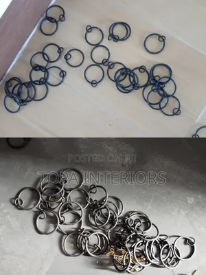 Metal Drapery Rings or Curtain Runners