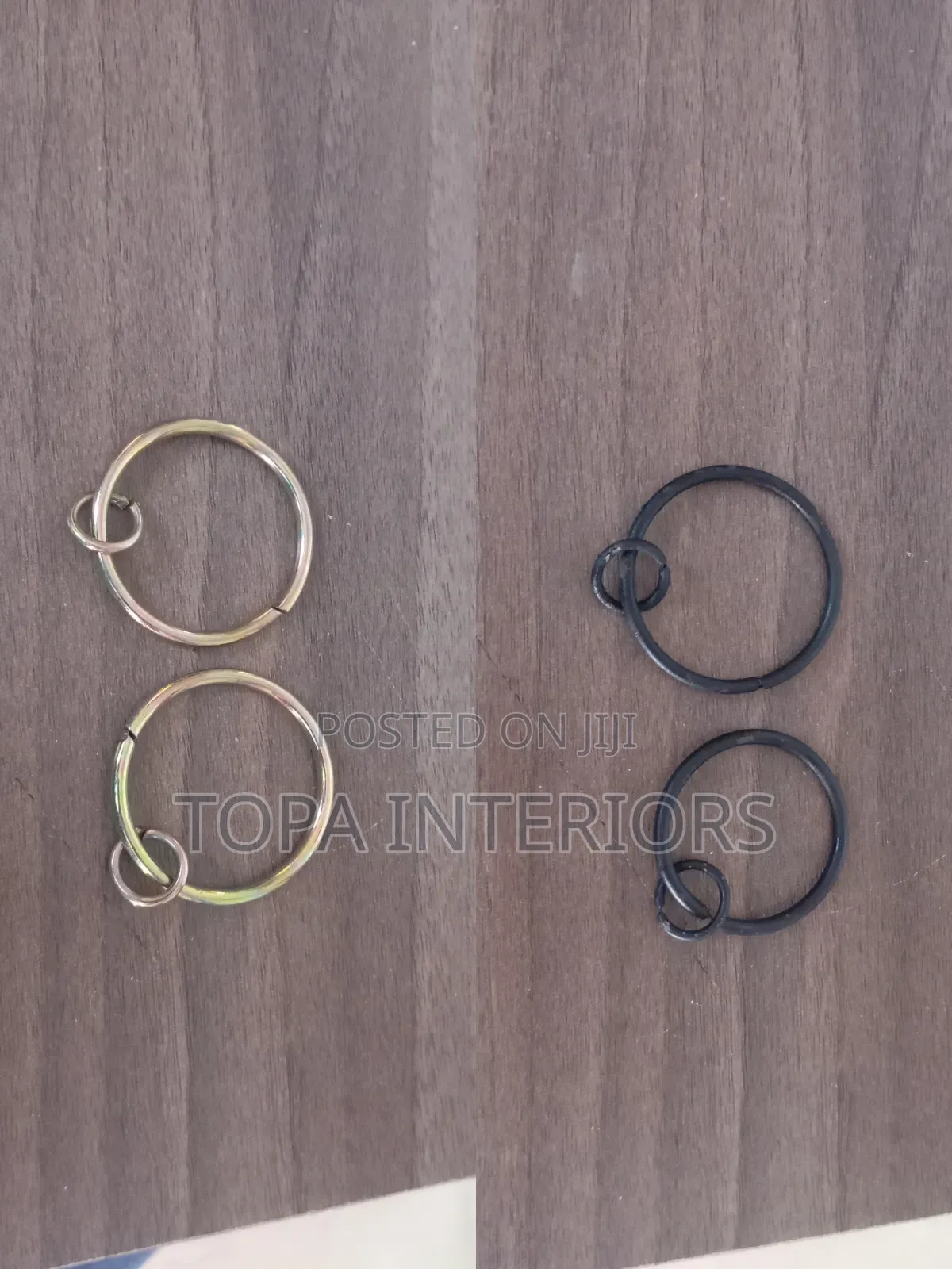 Round Metal Curtain Rings Also Known as Drapery Rings