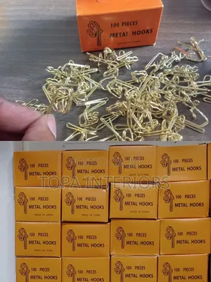 100 Pieces Box Metal Curtain Rings