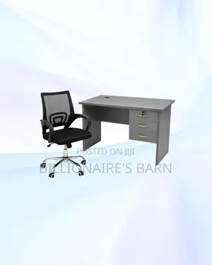 Practical 1m Desk and Secretarial Mesh Chair for Practical Work