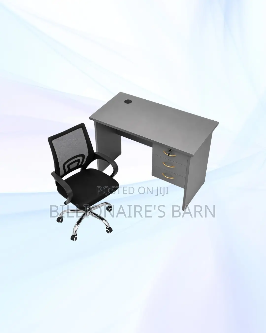 Practical 1m Desk and Secretarial Mesh Chair for Practical Work