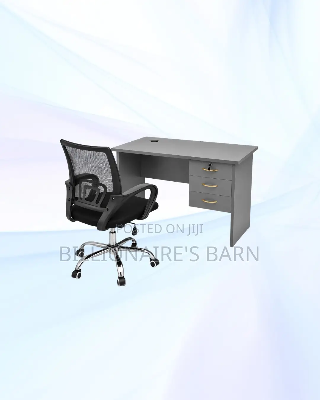 Practical 1m Desk and Secretarial Mesh Chair for Practical Work