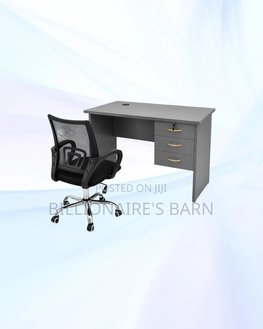 Practical 1m Desk and Secretarial Mesh Chair for Practical Work