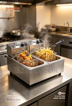Globalstar 12L (6L+6L) Double Tank Commercial Deep Fryer