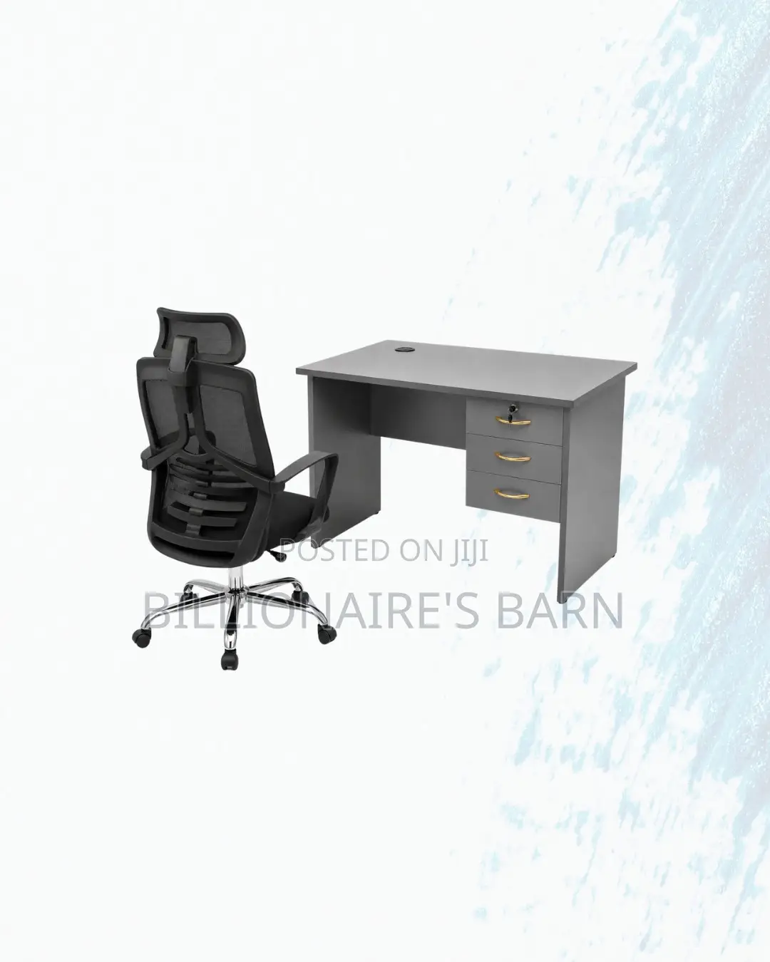 Practical 1m Desk and High-Back Mesh Chair for Practical Work