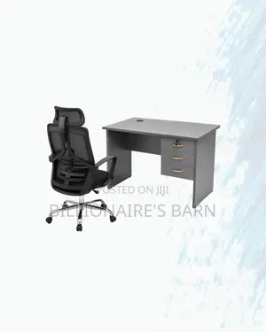 Practical 1m Desk and High-Back Mesh Chair for Practical Work