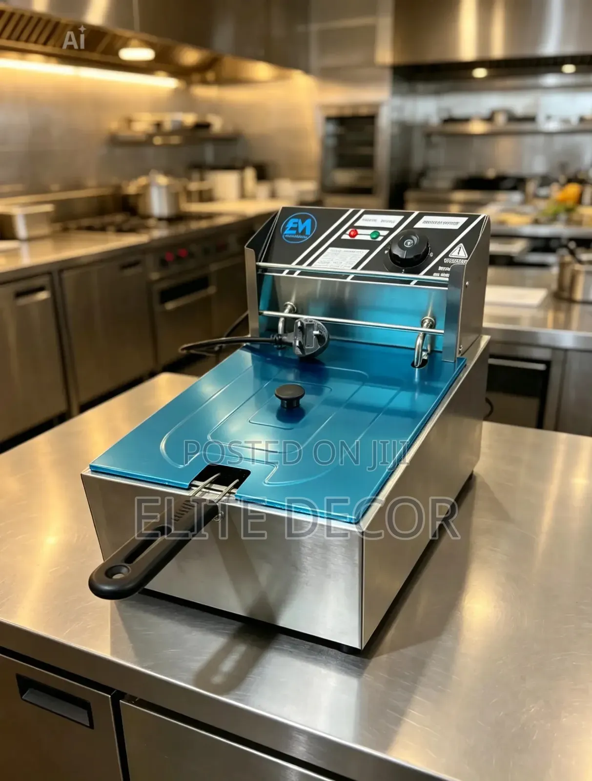 Electromate Single Tank Commercial Deep Fryer – Stainless Steel