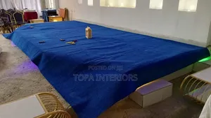 Blue Fluffy Church Altar Floor Carpets