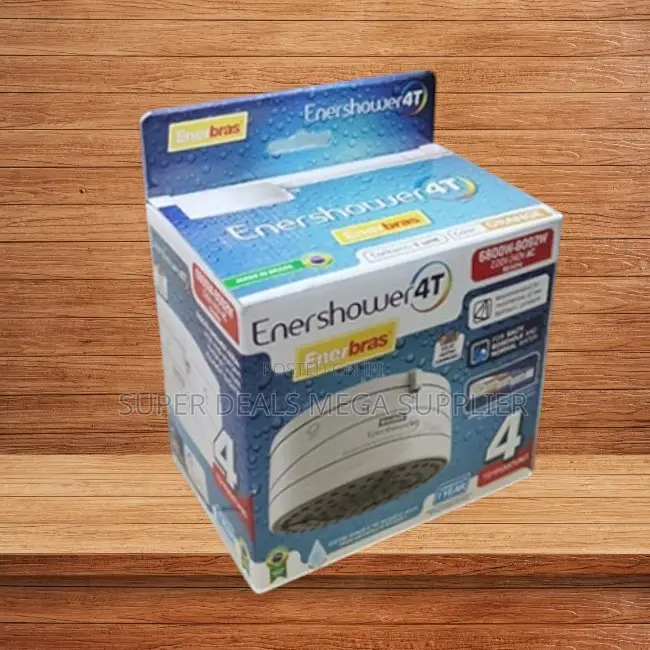 Enerbras Enershower 4T Plug Type Instant Shower Salty Borehole Water