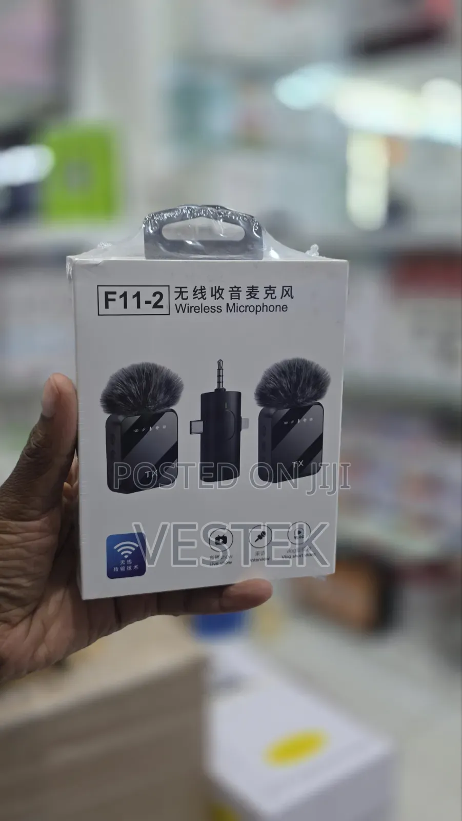 F11-2 Professional Dual Wireless Microphone for Vlogging