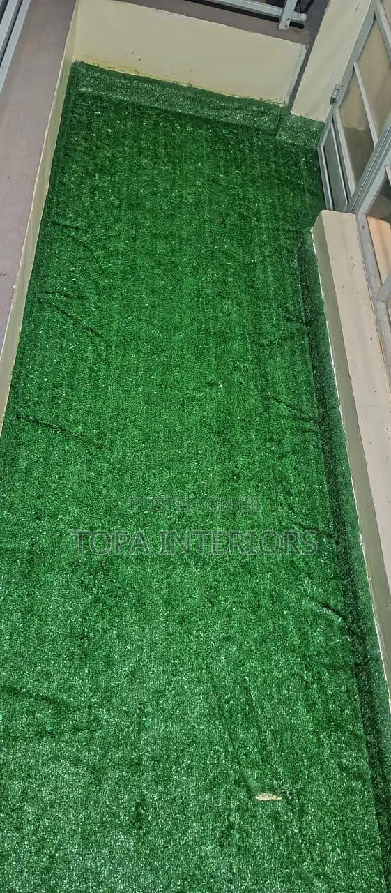 Balcony Floor Grass Carpet Installation