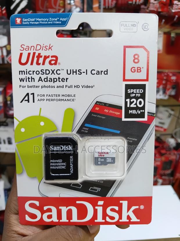SanDisk Micro SD Memory Card - 8GB (Class 10) - thumbnail 3