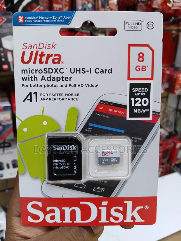 SanDisk Micro SD Memory Card - 8GB (Class 10) - thumbnail 4