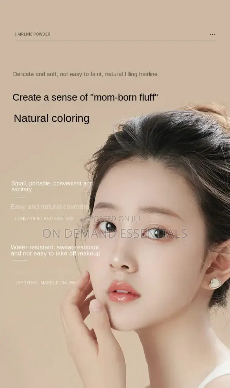 Hair Line Dye Powder Black Brown, Root Cover Up
