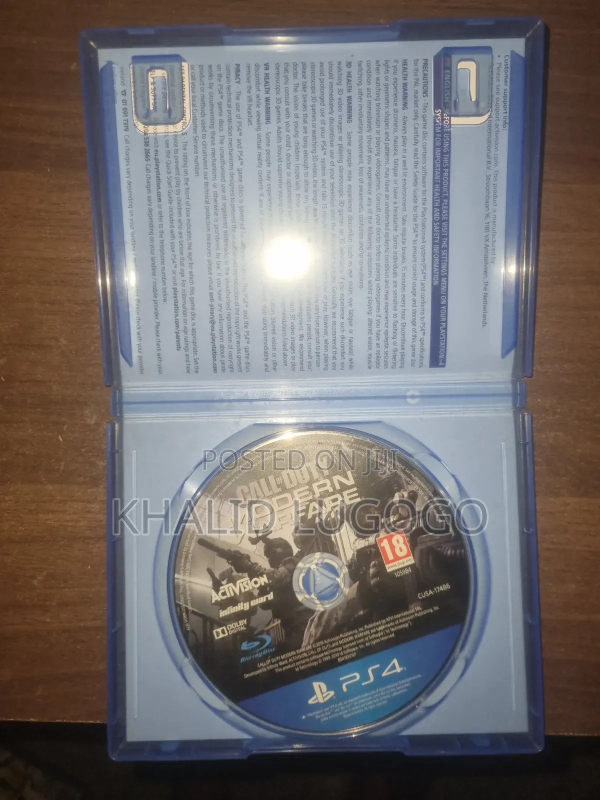 Call of Duty Ps4 Cd Game