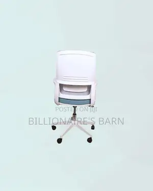 Practical White Mid Back Mesh Office Chair for Task Based Productivity