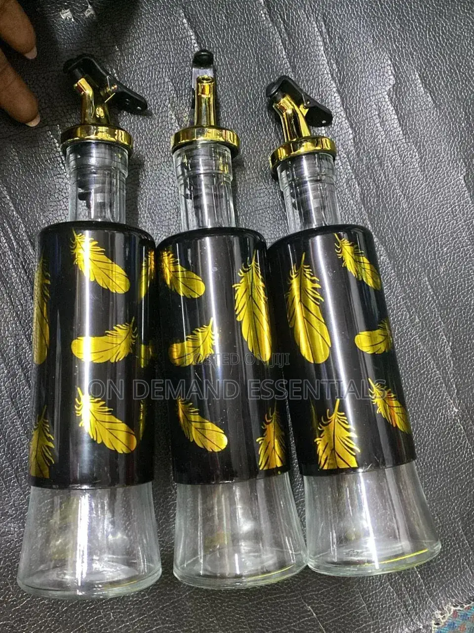 Oil and Vinegar Glass Dispenser Bottle