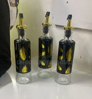 Oil and Vinegar Glass Dispenser Bottle