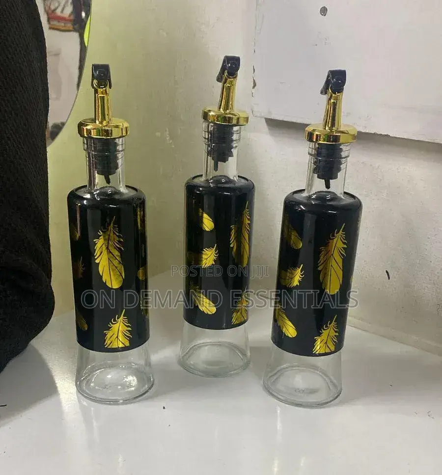 Oil and Vinegar Glass Dispenser Bottle