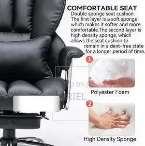 Office Chair Executive Leather Office High-Back Chair