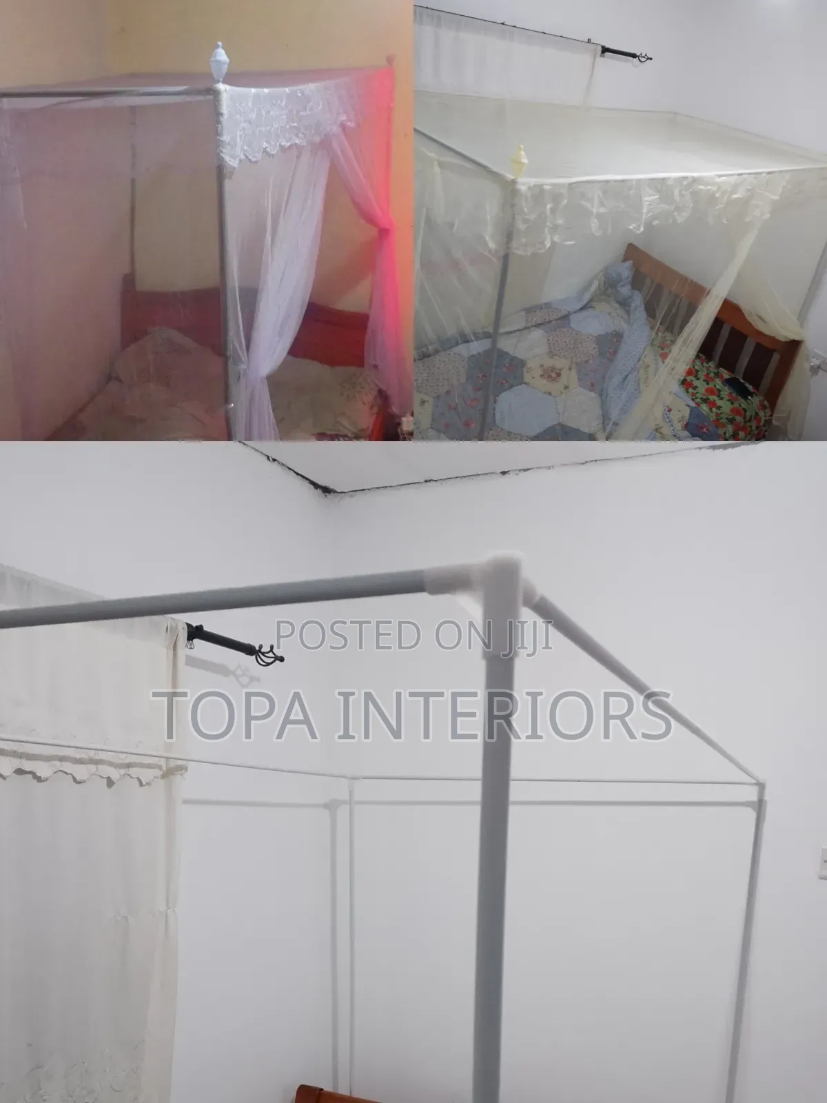 Square Bed Nets for Mosquito Protection