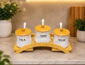 3pc Ceramic Sugar Dish