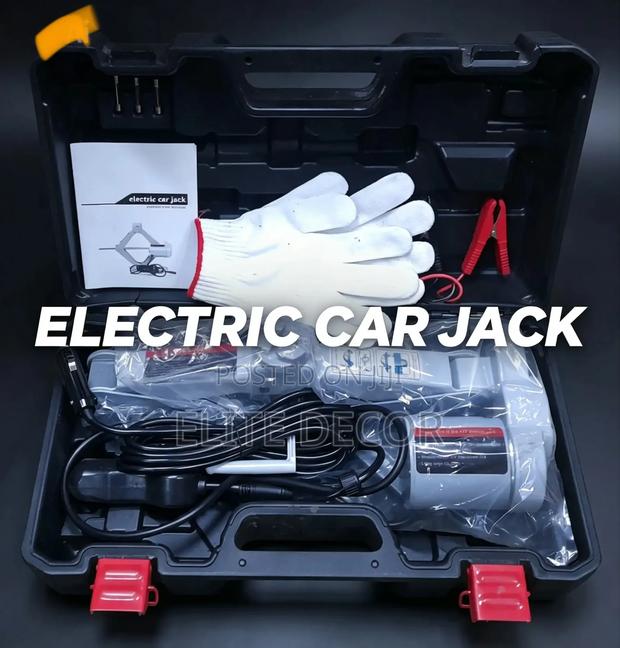 Electric Car Jack 3 Ton 12V Hydraulic Lift Jack Kit With Impact Wrench