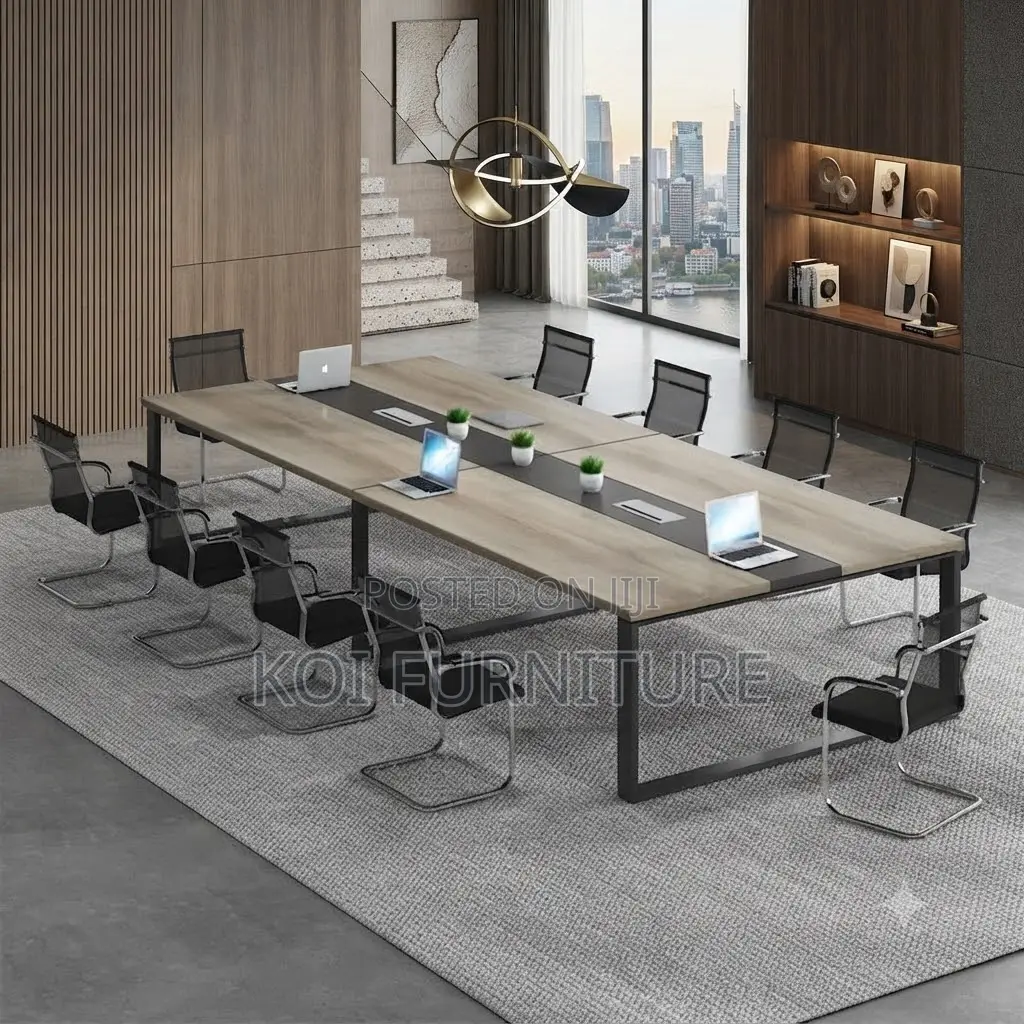 Boardroom Table; 2.4 Meter Office Meetings Boardoom Table