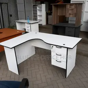 Executive Lshape Office Desk With 3 Drawers