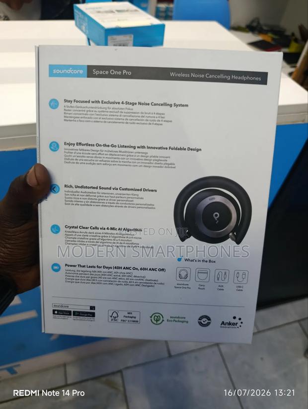 Soundcore Space One | Active Noise Cancelling Headphones - thumbnail 2