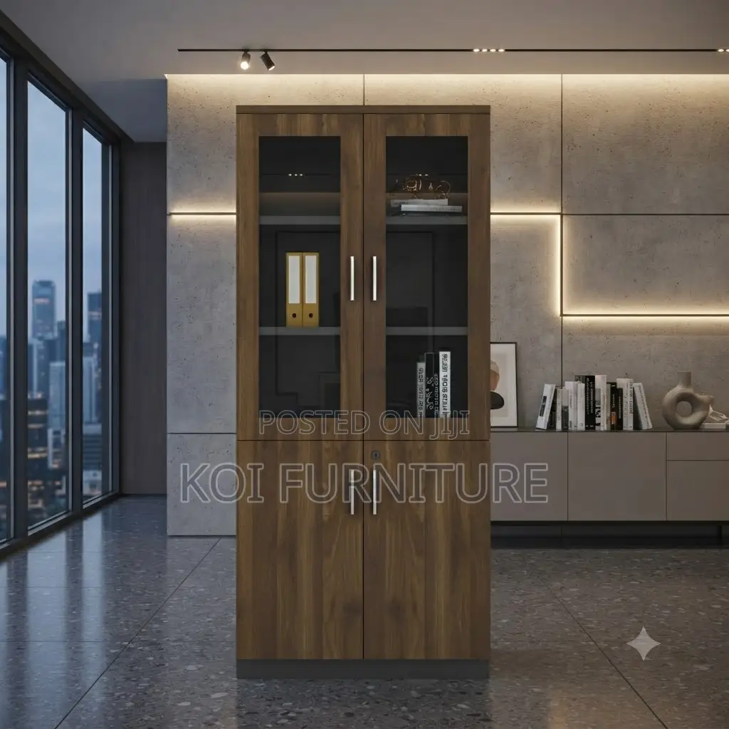 Office Chairs; Two Doors Executive Wooden Storage Cabinet