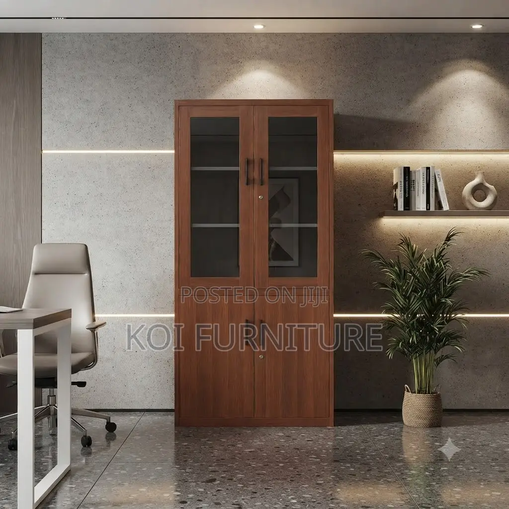 Office Chairs; Two Doors Executive Wooden Storage Cabinet