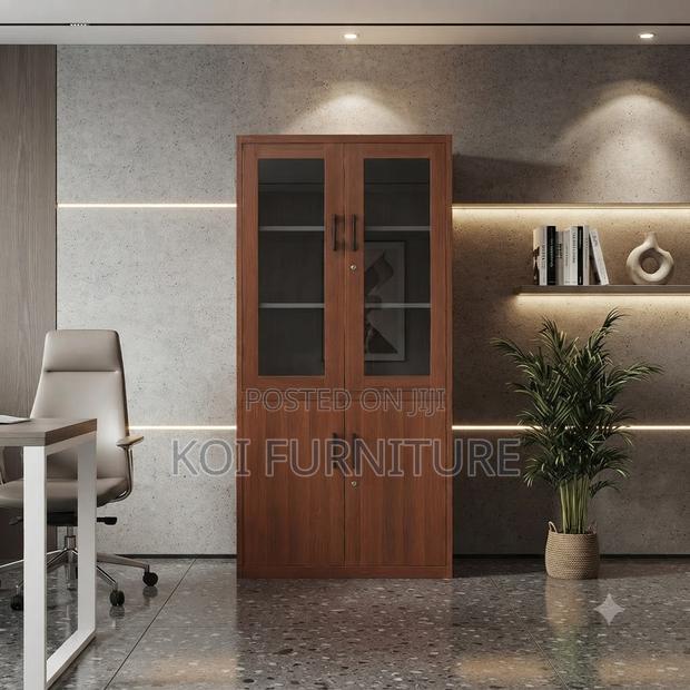 Office Chairs; Two Doors Executive Wooden Storage Cabinet - thumbnail 6