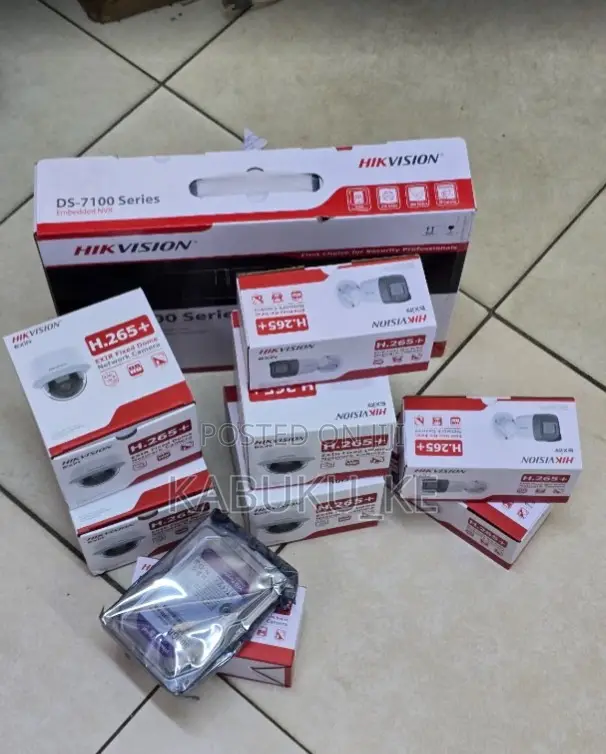 Hikvision IP Cameras 4 Channel Camera Set