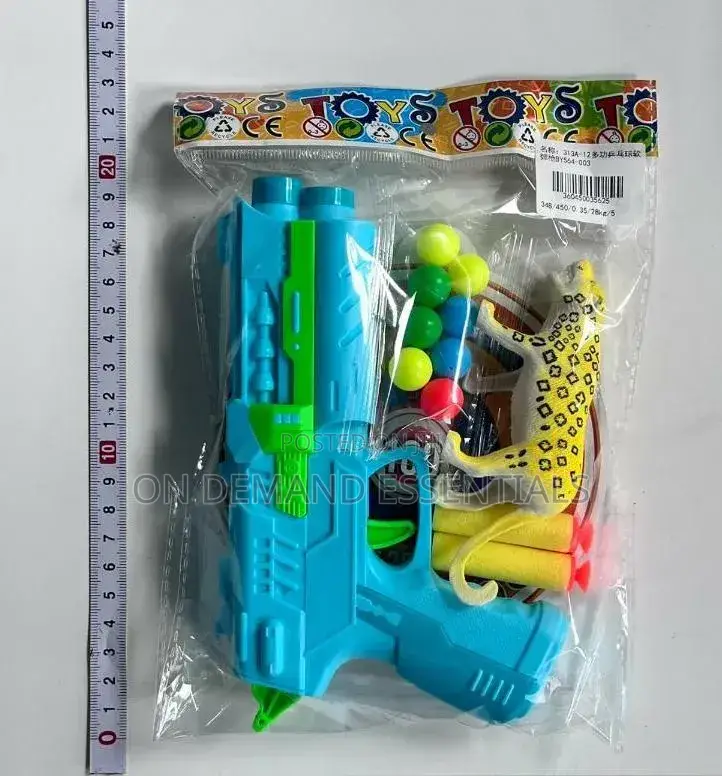 Kids' Toy Gun With Simulation Structure and Target