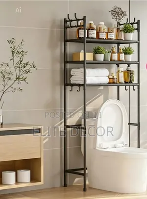 3-Layer Toilet Rack Organizer 47×25×160cm – Bathroom Storage Shelf