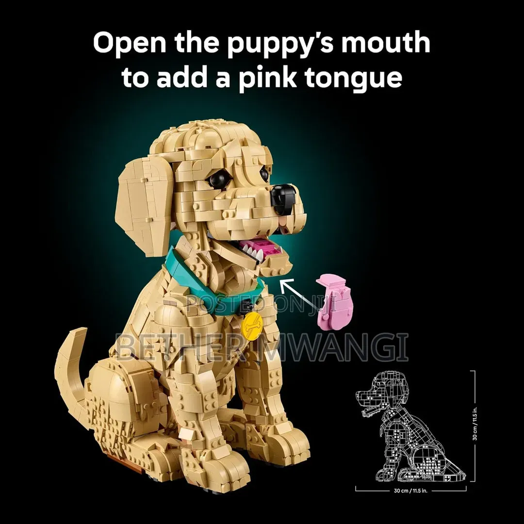 Lego Icons Golden Retriever Puppy