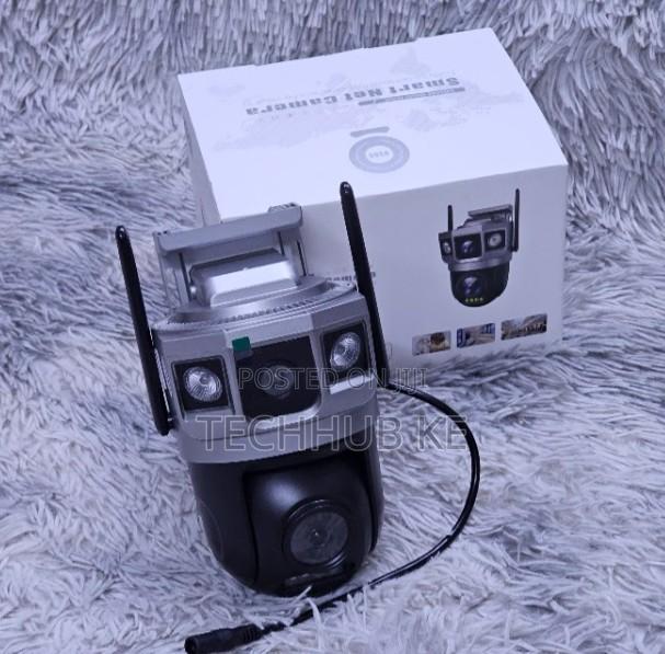 Dual Lens Security Camera Outdoor 4g Wireless Night Vision PTZ CCTV