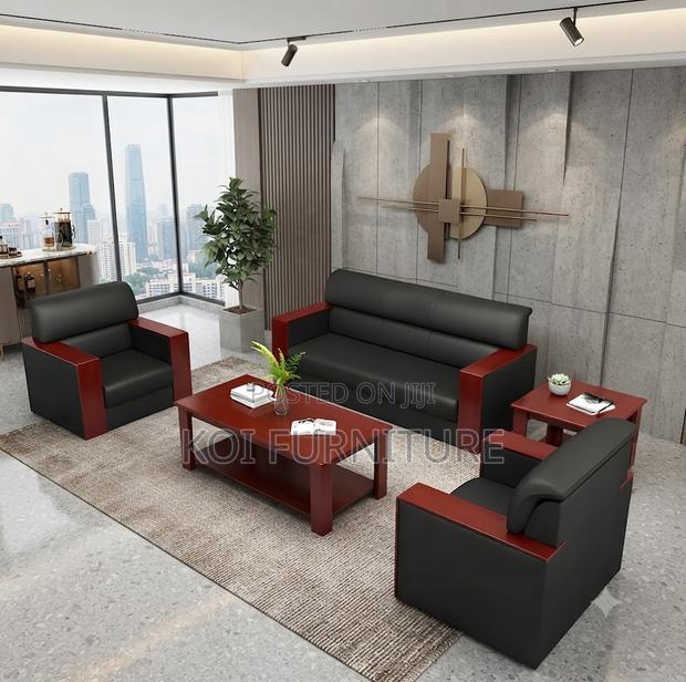 Sofa Set; Five Seaters Executive Heavy Cushioned Office Sofa Set