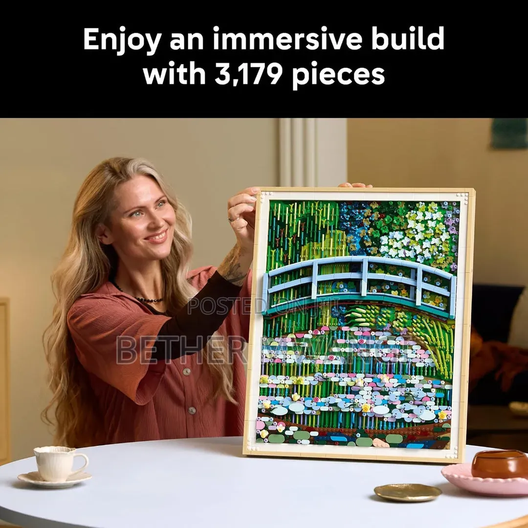 Lego Art Claude Monet - Bridge Over a Pond of Water Lilies