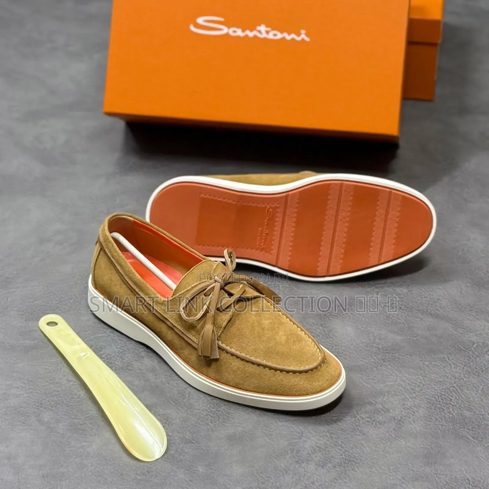 New Leather Santoni Shoes