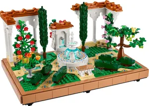 Lego Icons Fountain Garden