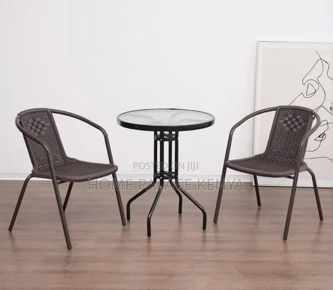Outdoor Set: Coastal Bistro Set Modern Garden Furniture
