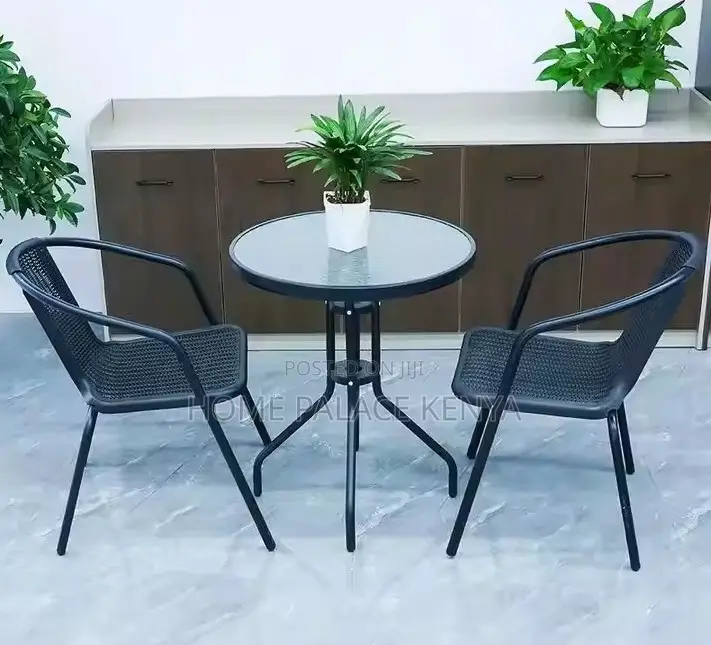 Outdoor Set: Coastal Bistro Set Modern Garden Furniture
