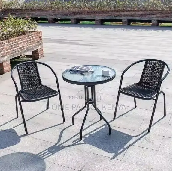 Outdoor Set: Coastal Bistro Set Modern Garden Furniture