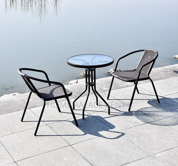 Outdoor Set: Coastal Bistro Set Modern Garden Furniture